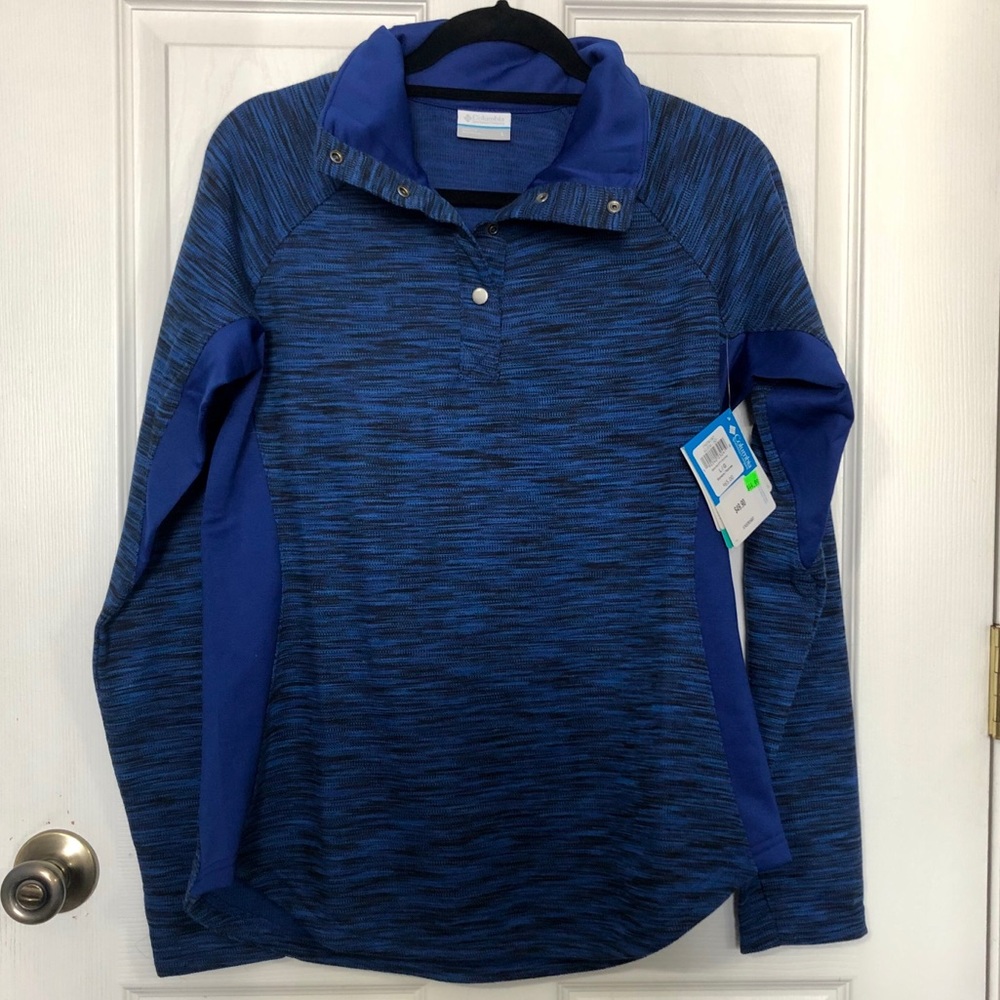 NWT Columbia blue pullover size L